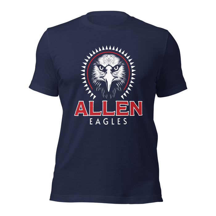 Allen High School Eagles Premium Navy Blue Unisex T-shirt 217