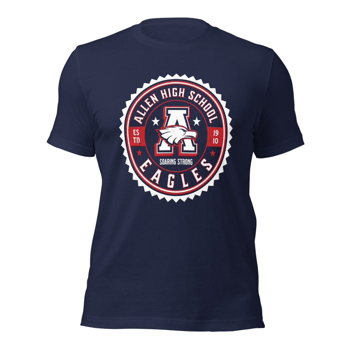 Allen High School Eagles Premium Navy Blue Unisex T-shirt 212