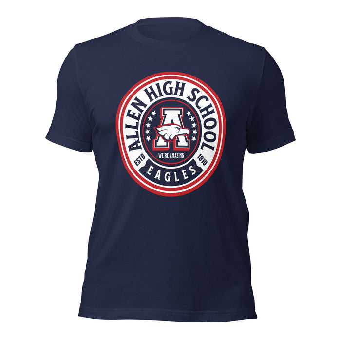 Allen High School Eagles Premium Navy Blue Unisex T-shirt 208