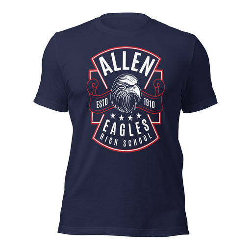 Allen High School Eagles Premium Navy Blue Unisex T-shirt 211