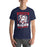 Man wearing Allen High School Eagles Premium Navy Blue Unisex T-shirt 210