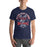 Man wearing Allen High School Eagles Premium Navy Blue Unisex T-shirt 204