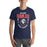 Man wearing Allen High School Eagles Premium Navy Blue Unisex T-shirt 201