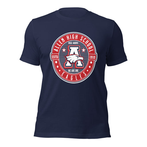 Allen High School Eagles Premium Navy Blue Unisex T-shirt 207