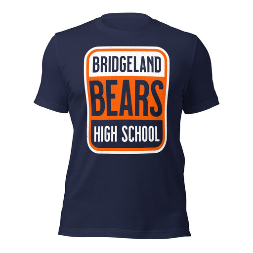 Bridgeland High School Bears Premium Navy Blue Unisex T-shirt 001