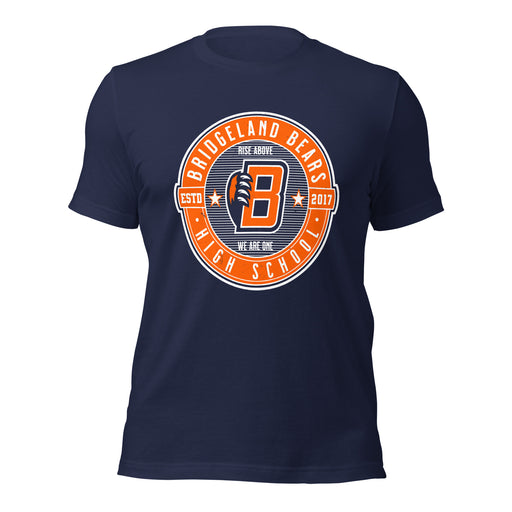 Bridgeland High School Bears Premium Navy Blue Unisex T-shirt 224