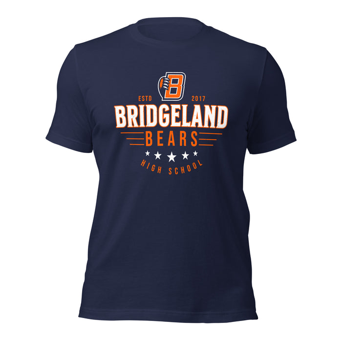 Bridgeland High School Bears Premium Navy Blue Unisex T-shirt 217