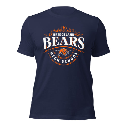 Bridgeland High School Bears Premium Navy Blue Unisex T-shirt 211