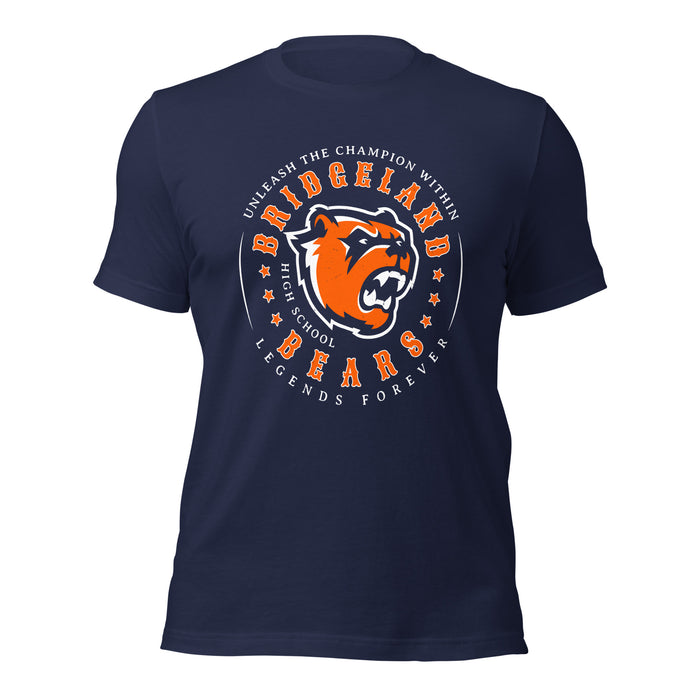 Bridgeland High School Bears Premium Navy Blue Unisex T-shirt 214