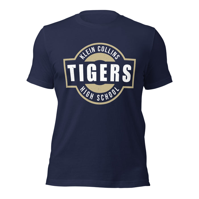 Klein Collins High School Tigers Premium Navy Blue Unisex T-shirt 011
