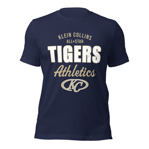 Klein Collins High School Tigers Premium Navy Blue Unisex T-shirt 034