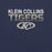 Close-up view of Klein Collins High School Tigers Premium Navy Blue Unisex T-shirt 024