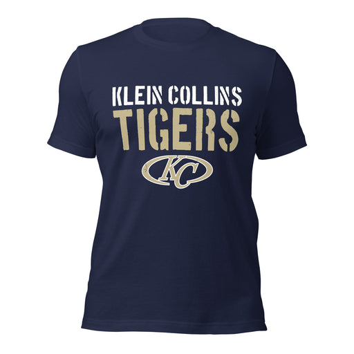 Klein Collins High School Tigers Premium Navy Blue Unisex T-shirt 017