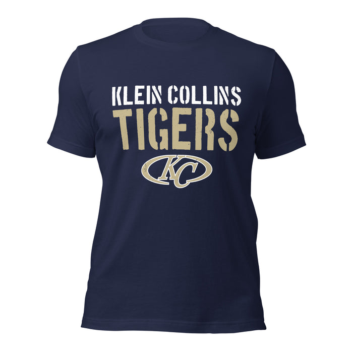 Klein Collins High School Tigers Premium Navy Blue Unisex T-shirt 017