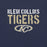 Close-up view of Klein Collins High School Tigers Premium Navy Blue Unisex T-shirt 017