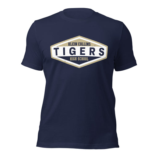 Klein Collins High School Tigers Premium Navy Blue Unisex T-shirt 009