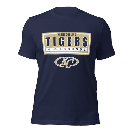 Klein Collins High School Tigers Premium Navy Blue Unisex T-shirt 049
