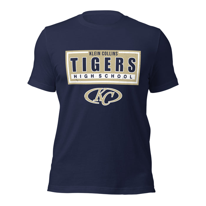 Klein Collins High School Tigers Premium Navy Blue Unisex T-shirt 049