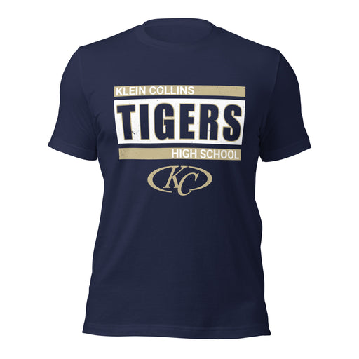 Klein Collins High School Tigers Premium Navy Blue Unisex T-shirt 098