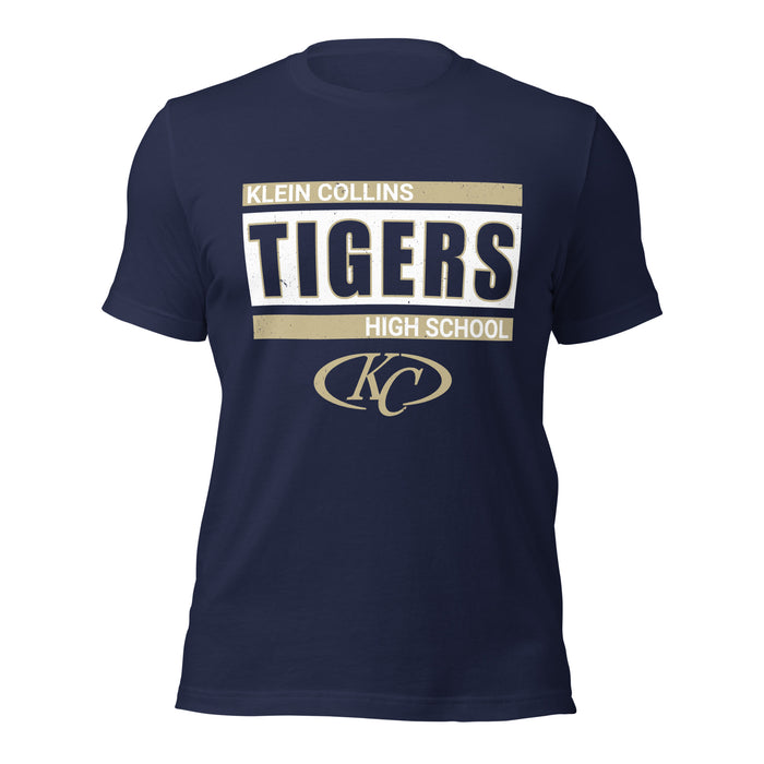 Klein Collins High School Tigers Premium Navy Blue Unisex T-shirt 098