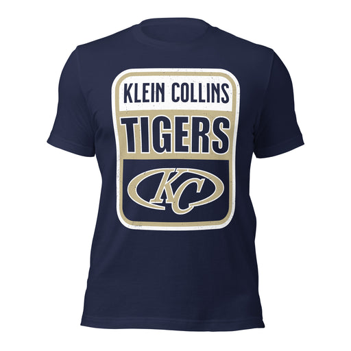 Klein Collins High School Tigers Premium Navy Blue Unisex T-shirt 001