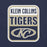 Close-up view of Klein Collins High School Tigers Premium Navy Blue Unisex T-shirt 001