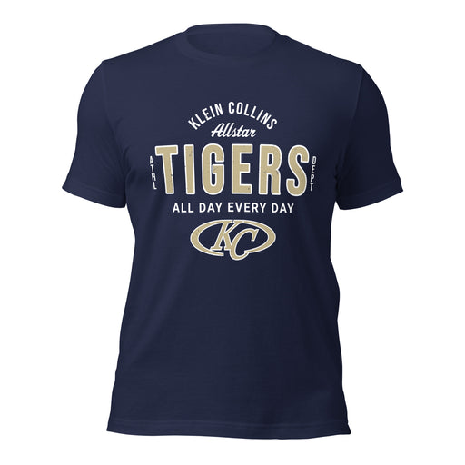 Klein Collins High School Tigers Premium Navy Blue Unisex T-shirt 040