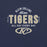 Close-up view of Klein Collins High School Tigers Premium Navy Blue Unisex T-shirt 040