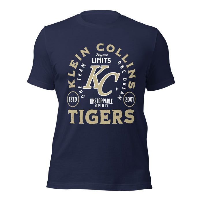 Klein Collins High School Tigers Premium Navy Blue Unisex T-shirt 208