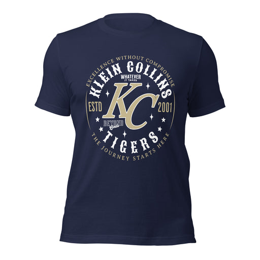 Klein Collins High School Tigers Premium Navy Blue Unisex T-shirt 214