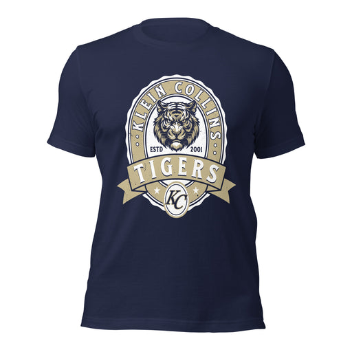 Klein Collins High School Tigers Premium Navy Blue Unisex T-shirt 212