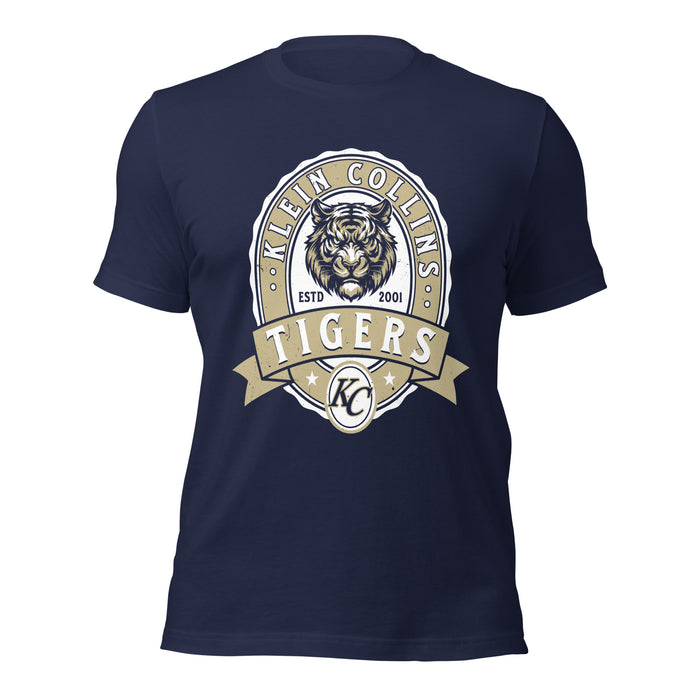 Klein Collins High School Tigers Premium Navy Blue Unisex T-shirt 212