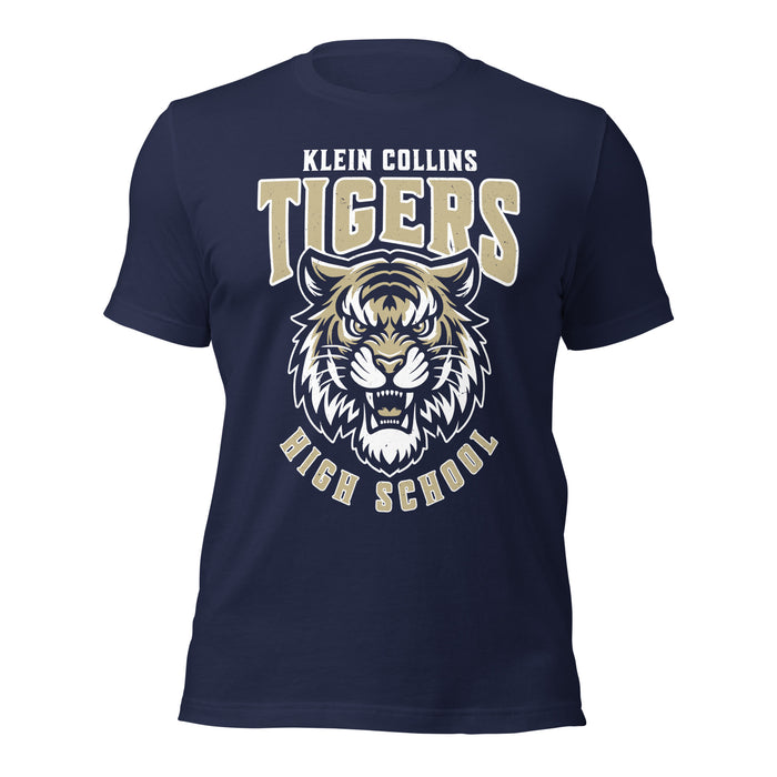 Klein Collins High School Tigers Premium Navy Blue Unisex T-shirt 213