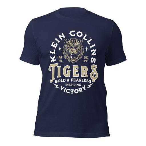 Klein Collins High School Tigers Premium Navy Blue Unisex T-shirt 206