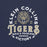 Close-up view of Klein Collins High School Tigers Premium Navy Blue Unisex T-shirt 206