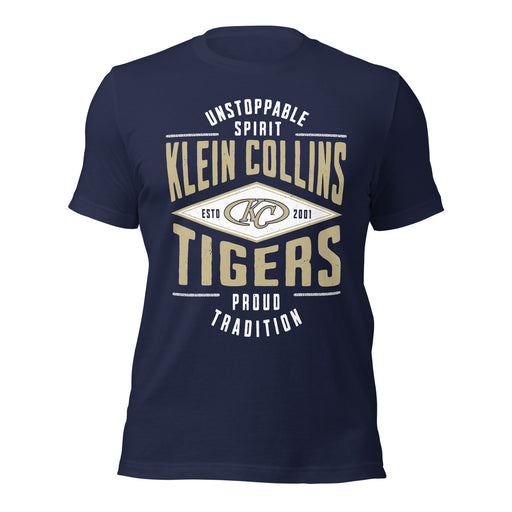 Klein Collins High School Tigers Premium Navy Blue Unisex T-shirt 210