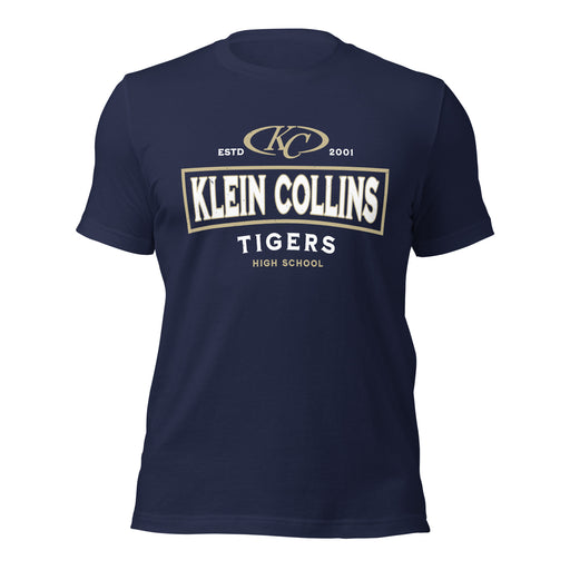 Klein Collins High School Tigers Premium Navy Blue Unisex T-shirt 202