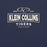 Back view of Klein Collins High School Tigers Premium Navy Blue Unisex T-shirt 202