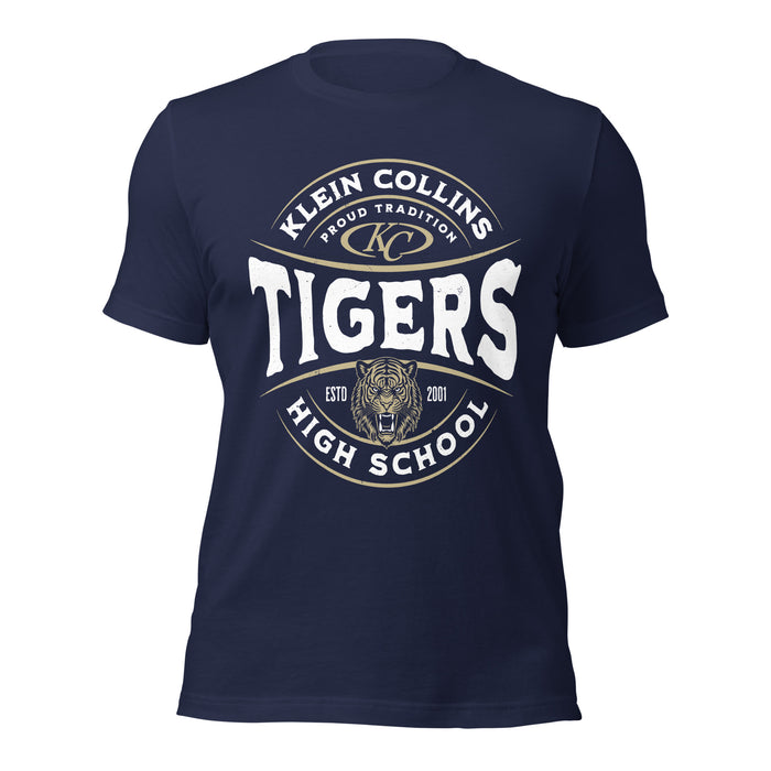Klein Collins High School Tigers Premium Navy Blue Unisex T-shirt 218