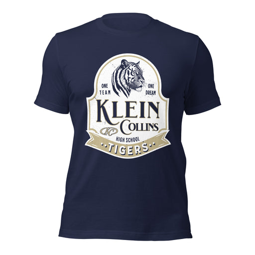 Klein Collins High School Tigers Premium Navy Blue Unisex T-shirt 219
