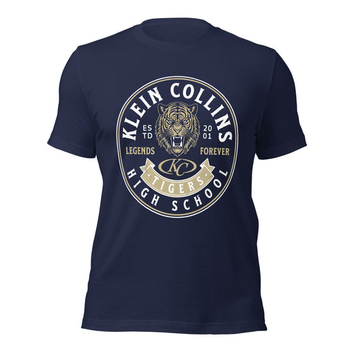 Klein Collins High School Tigers Premium Navy Blue Unisex T-shirt 215