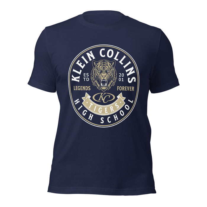 Klein Collins High School Tigers Premium Navy Blue Unisex T-shirt 215