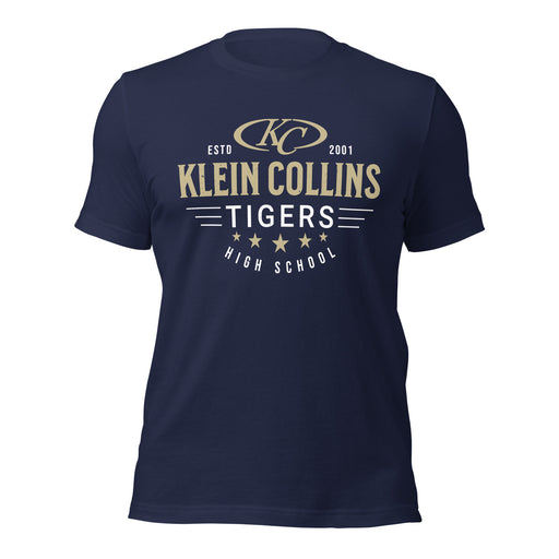 Klein Collins High School Tigers Premium Navy Blue Unisex T-shirt 217