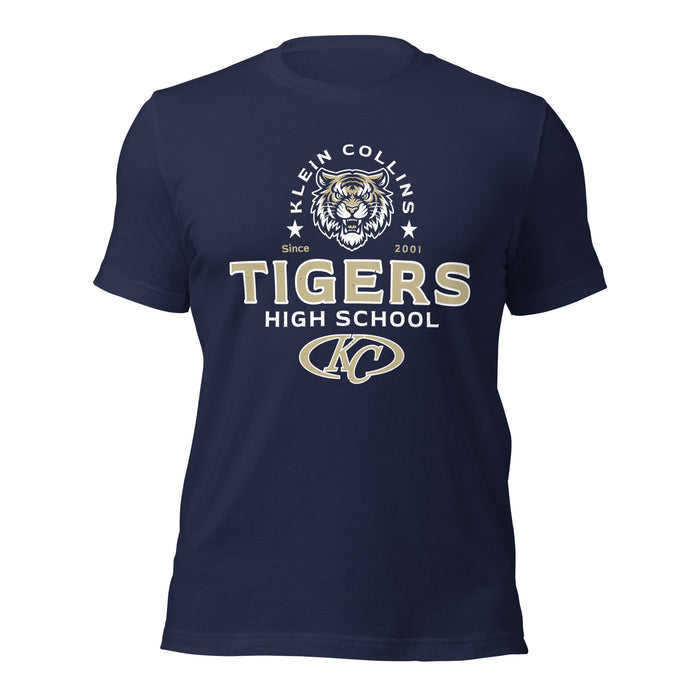 Klein Collins High School Tigers Premium Navy Blue Unisex T-shirt 222