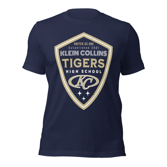 Klein Collins High School Tigers Premium Navy Blue Unisex T-shirt 225