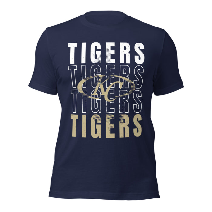 Klein Collins High School Tigers Premium Navy Blue Unisex T-shirt 233