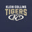 Close-up view of Klein Collins High School Tigers Premium Navy Blue Unisex T-shirt 234