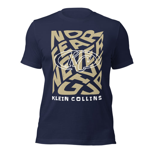 Klein Collins High School Tigers Premium Navy Blue Unisex T-shirt 236