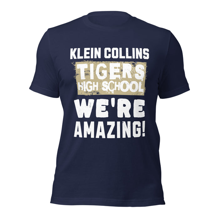 Klein Collins High School Tigers Premium Navy Blue Unisex T-shirt 231