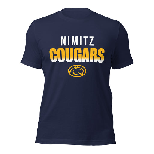 Nimitz High School Cougars Navy Blue Premium Unisex T-shirt 024